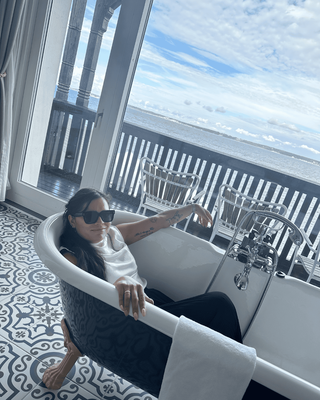Christina skaber indhold til Instagram